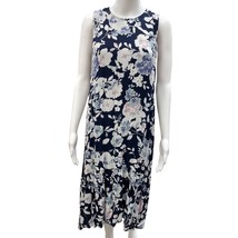 J Jill Women&#39;s Navy Floral Sleeveless Dress Size XS Petite NWT SKU 1085 - $28.04