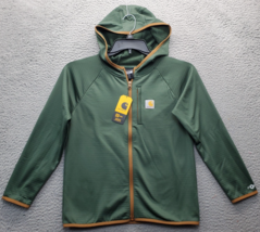 Carhartt Force Hoodie Youth Medium Green Fleece Lined Moisture-Wicking F... - $29.41