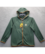 Carhartt Force Hoodie Youth Medium Green Fleece Lined Moisture-Wicking F... - $29.41