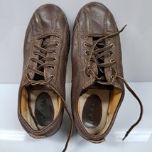 Womens Cabelas Sz 8M Brown Leather Lace Up Shoes H3-7724 - £20.07 GBP