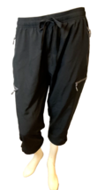 LJB JN Black Capri Track Pants, Women's Size L - $14.24