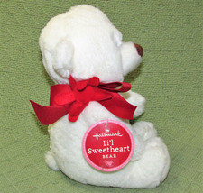 Hallmark Lil Sweetheart Teddy Bear Plush With Hang Tag 8&quot; White Stuffed Animal - £8.85 GBP