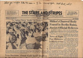 June 7, 1945 &quot;Stars And Stripes&quot; newspaper - Germany Edition - £23.35 GBP