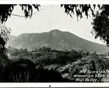 Mt Tamalpais Mill Valley California CA UNP B&amp;W Chrome Postcard JC Bardel... - $2.92