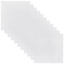 30 Pieces 6 Count Plastic Mesh Canvas Sheets For Embroidery, Acrylic Yarn Crafti - £15.93 GBP