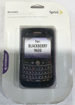 NEW Sprint Black Gel Soft Cover Case for Blackberry Tour 9630 Smartphones - $7.47