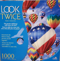 MEGA Brand LOOK TWICE 1000 Piece Puzzle featuring Hot Air Balloons - $10.19