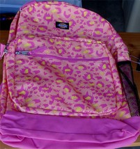 Dickies Backpack - Pink with Multi-Colored Splotch Style Spots - BRAND NEW TAGS - £31.64 GBP