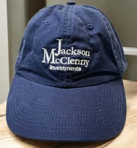 Jackson McClenny Investments Strapback Hat Blue Cap Solid Boise ID Finan... - $11.89