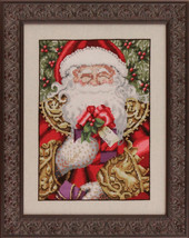 MD120 "Santa" Mirabilia Design Cross Stitch Chart With Embellishment Pack MD120E - $29.69