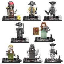 8PCS/Set Pirates Of the Caribbean Building Doll Mini Lego Toy Gift - £15.00 GBP