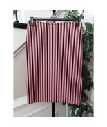 J Crew Women&#39;s Skirt Size 8 Pink Black Striped Lined Classic Career Style - €25,47 EUR