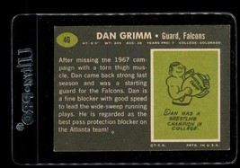 Vintage Football Card 1969 Topps Football Dan Grimm Atlanta Falcons #46 - £3.95 GBP