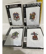 Needle Magic NMI Stitch A Card Counted Cross Stitch Kit Christmas Lot of 4 - £18.66 GBP