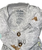 Carter’s Preemie Baby Bodysuit Lot Child of Mine 3 Pack Dino Neutral Unworn image 7