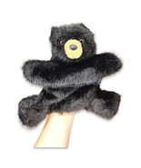 Folkmanis Baby Black Brown Bear Hand Puppet Plush Animal Furry Toy 11” - $15.99