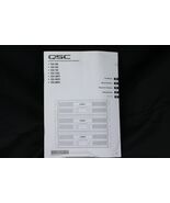 QSC Audio Amplifiers User Manual ISA 280 450 750 1350 300Ti 500Ti 800Ti - $518.98 MXN