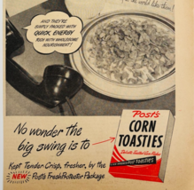 1947 Post Corn Toasties Cereal Advertisement Corn Flakes Breakfast DWXX9 - $465.81 MXN