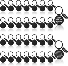 Gisafai 30 Pcs Engravable Metal Keychain Blanks Laser Engraving Blanks Key  - $734.64 MXN