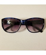 Women&#39;s Blue/Black Animal Print Retro Classic Stylish Fashion Sunglasses - £9.48 GBP