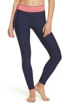 FREE PEOPLE Womens Bottoms Perfect Activewear Slim Navy Blue Size XS OB7... - £43.85 GBP