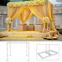 10Ft Heavy Duty Wedding Ceremony Canopy Chuppah Backdrop Stand Kit Heigh... - £235.11 GBP