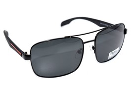 NEW CAVALDI POLARIZED 5822 SUNGLASSES BLACK 62-14-135  #50 - $28.05