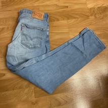 Levi&#39;s 511 Jeans Men&#39;s 32x30 Blue Denim Distressed Jeans - £10.23 GBP
