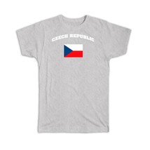 Czech Republic : Gift T-Shirt Flag Chest Czech Expat Country - £14.15 GBP
