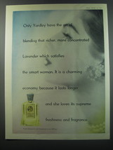 1955 Yardley English Lavender Ad - Only Yardley have the art of blending - £14.78 GBP