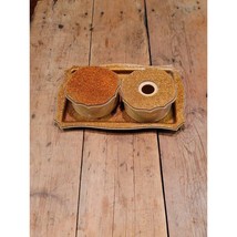 Vintage Celluloid Vanity Set, Silvaleur Tray, Hair Receiver, Powder Box - £21.07 GBP