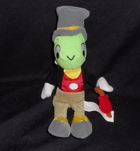 9&quot; Vintage Disney Green Jiminy Cricket Stuffed Animal Plush B EAN Bag Doll Toy - £11.39 GBP