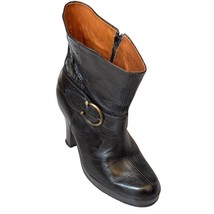 Estilmoda Booties Vintage Black Leather Ankle Boots Size 6.5M - £14.33 GBP