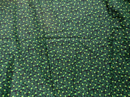 Fabric Concord Fabric Green Flowers &amp; Stems on Black to Quilt Sew Craft $3.50 - £2.79 GBP