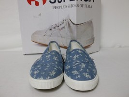 Superga Size 9.5 M Fantasy Denim Blue Espadrilles New Womens Shoes - £70.45 GBP