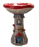 Enchanted Fairy Garden Cottage Inverted Toadstool Mushroom LED House Fig... - $1,057.99 MXN