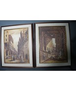 Pair of Original Orientalist Art Market Scene Paintings –Signed by Artis... - €341,14 EUR