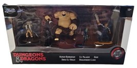 Jada Toys Dungeons And Dragons Ogre Elf Cleric Barbarian Diecast Figure Set - £14.21 GBP