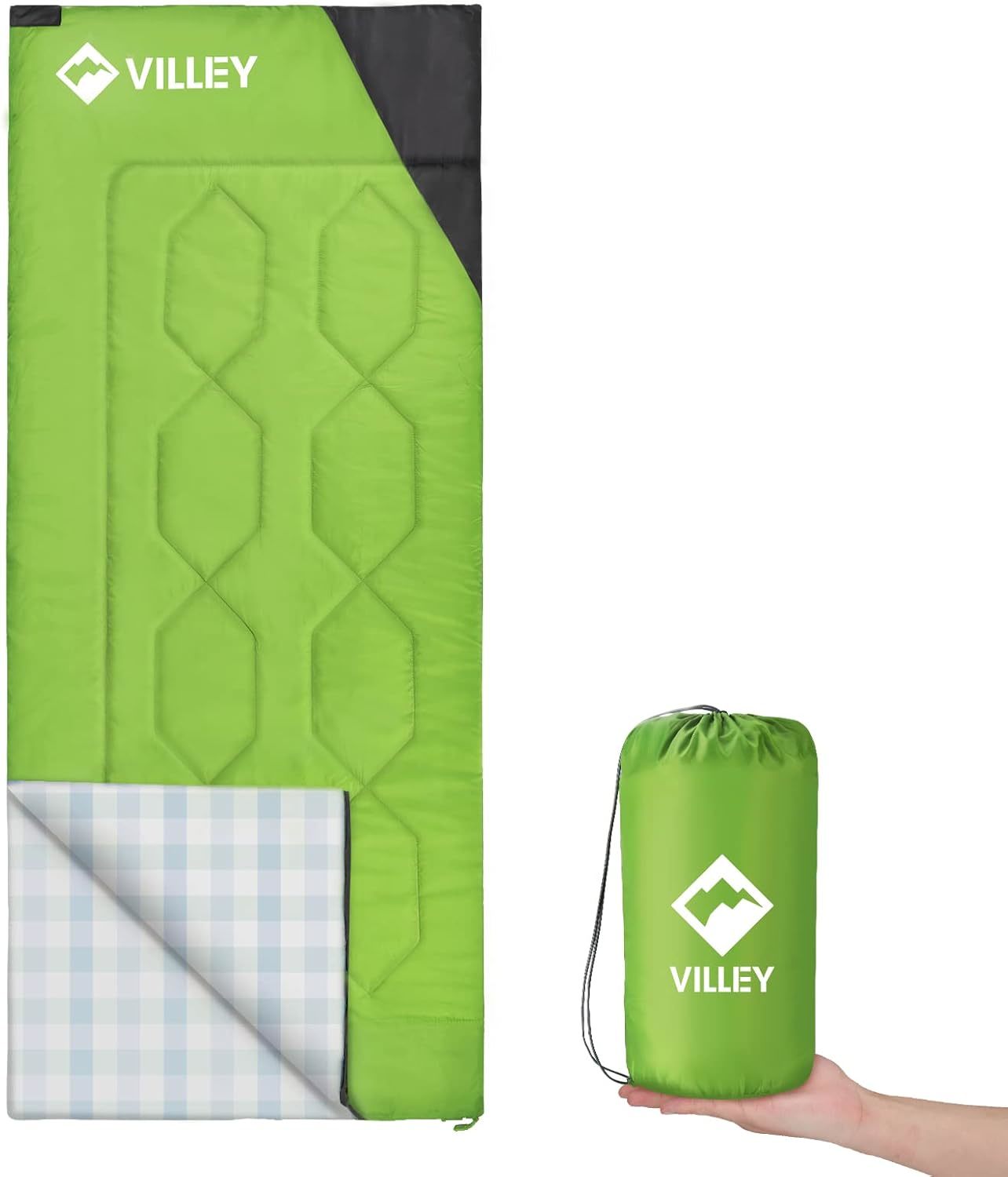 Villey Camping Sleeping Bag, Lightweight Backpacking Sleeping Bag With, ... - $35.96