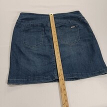 S.C. & Co. Denim Skort Women’s Size Large Blue Pull-On Stretch Mini Denim Skirt image 9