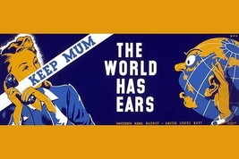 Keep Mum - The World Has Ears by Edward T. Grigware - Art Print - £17.20 GBP+