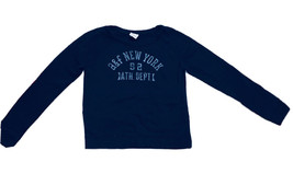 Abercrombie Kids Girls L Sweatshirt Navy Blue Logo Pullover - $18.00