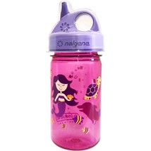 Nalgene Sustain Grip-N-Gulp 12oz Kids Bottle w/ Cover (Pink Mermaid) Sippy Cup - £10.94 GBP