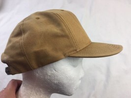 Worn Carhartt Brown Denim Snapback Hat  Made in USA - £15.24 GBP