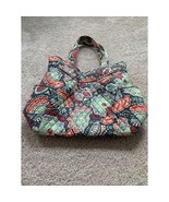 Vera Bradley NWT Large Quilted Floral Tote Bag Red &amp; Green Pattern With ... - $666.27 MXN