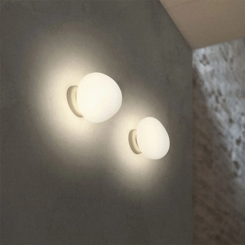 Modern Glass Wall Light Italy Foscarini Gregg Wall Lamp Led Irregular Wall Decor - £88.08 GBP+