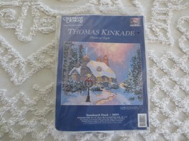 Sealed CANDAMAR Thomas Kinkade STONEHEARTH HUTCH Counted Cross Stitch  K... - £11.75 GBP