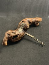 Antique France Corkscrew Bottle Opener Sauternes &amp; Barsac Winery Wooden - £24.87 GBP