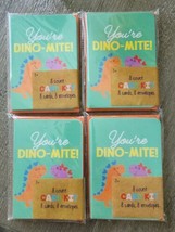 Dinosaur Dino-Mite Valentine&#39;s Day 32 Note Cards &amp; Envelopes Kids Writing NEW  - £12.44 GBP