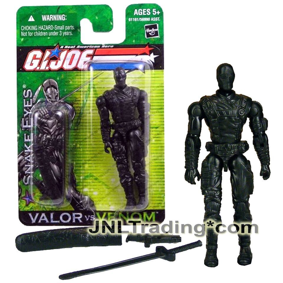 Primary image for Year 2004 GI JOE Valor vs Venom 4" Figure - Covert Mission Specialist SNAKE EYES